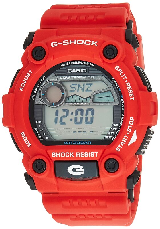 Casio Digital Watch for Men with Plastic Band, Water Resistant, G-7900A-4DR, Grey-Red
Casio Digital Watch for Men with Plastic Band, Water Resistant, G-7900A-4DR, Grey-Red