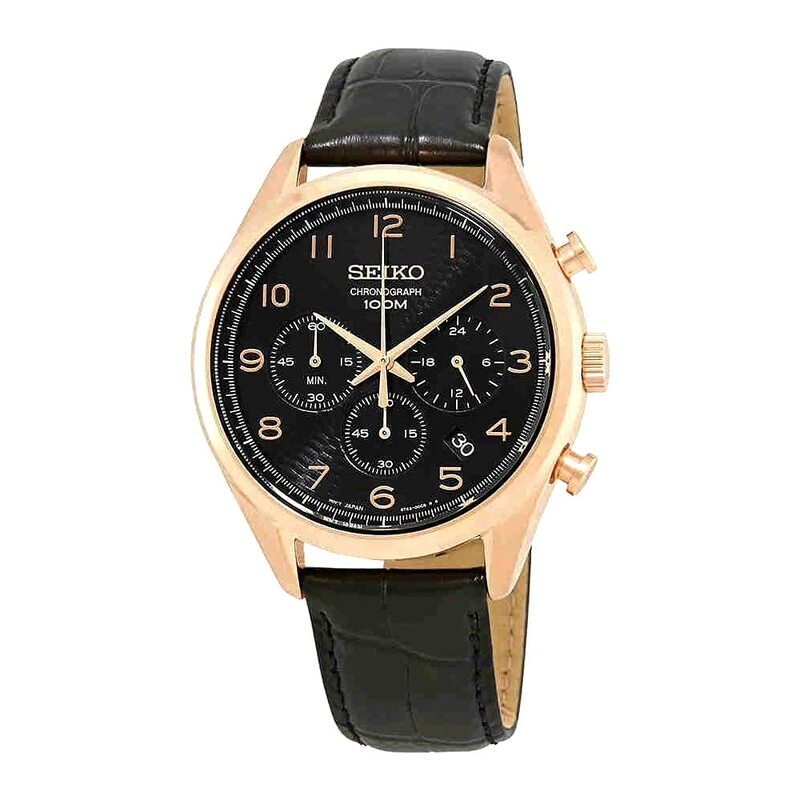 Seiko Analog Watch for Men with Leather Band, Water Resistant, SSB296P1, Black-Black
Seiko Analog Watch for Men with Leather Band, Water Resistant, SSB296P1, Black-Black