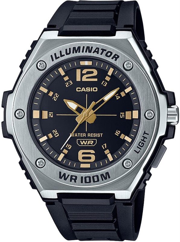 Casio Analog Watch for Men with Plastic Band, Water Resistant, MWA-100H-1A2VDF, Black-Black
Casio Analog Watch for Men with Plastic Band, Water Resistant, MWA-100H-1A2VDF, Black-Black