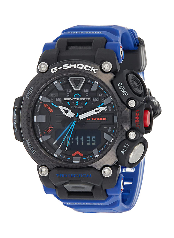 Casio G-Shock Analog/Digital Watch for Men with Resin Band, Water Resistant, GR-B200-1A2DR, Blue/Black
Casio G-Shock Analog/Digital Watch for Men with Resin Band, Water Resistant, GR-B200-1A2DR, Blue/Black