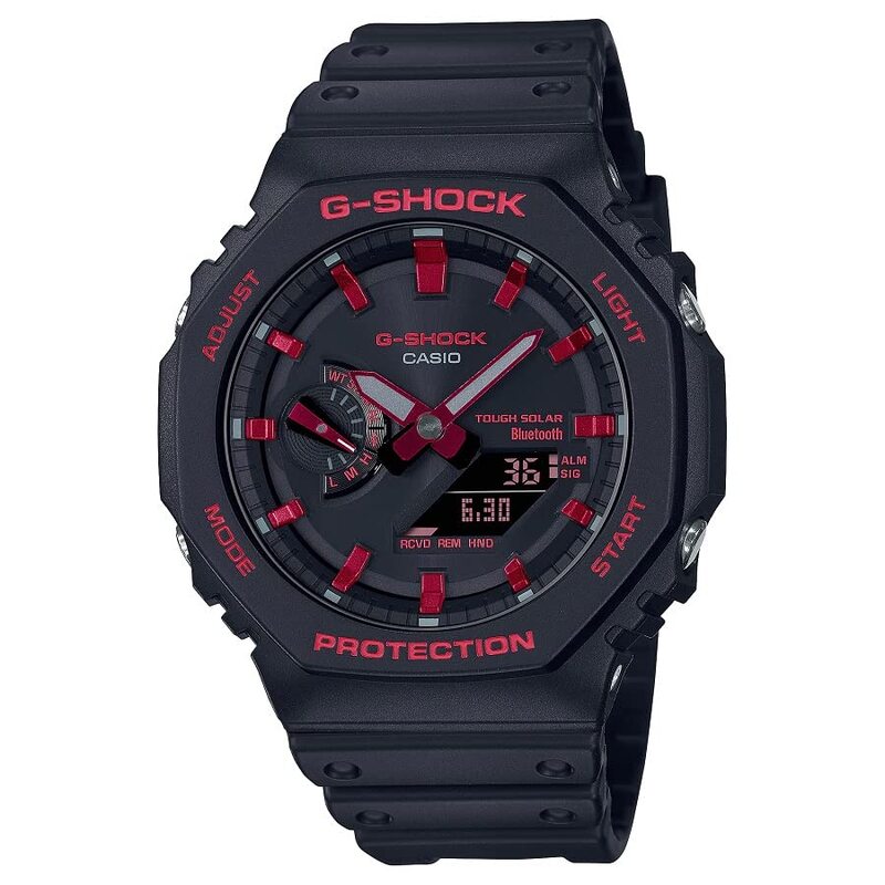 Casio G-Shock Analog + Digital Watch for Men with Resin Band, Water Resistant, GA-B2100BNR-1ADR, Black-Black
Casio G-Shock Analog + Digital Watch for Men with Resin Band, Water Resistant, GA-B2100BNR-1ADR, Black-Black