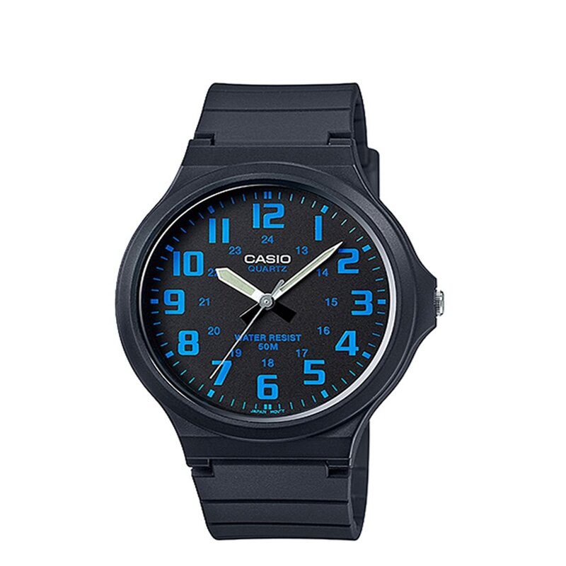 Casio Analog Watch for Men with Plastic Band, Water Resistant, MW-240-2BVDF, Black-Black
Casio Analog Watch for Men with Plastic Band, Water Resistant, MW-240-2BVDF, Black-Black