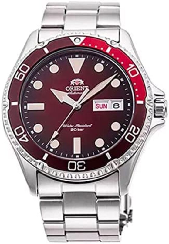 Orient Analog Watch for Men with Stainless Steel Band, Water Resistant, RA-AA0814R19B, Silver-Red
Orient Analog Watch for Men with Stainless Steel Band, Water Resistant, RA-AA0814R19B, Silver-Red