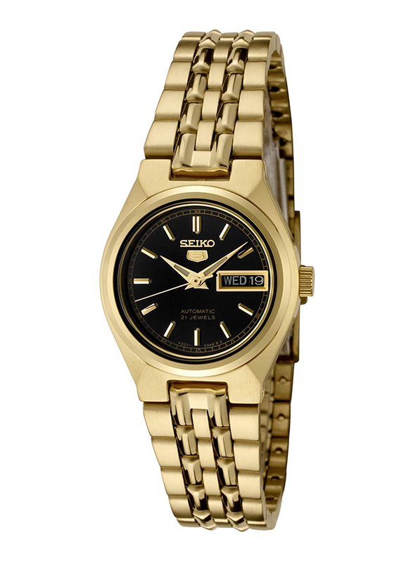 Seiko Analog Watch for Women with Stainless Steel Band, Water Resistant, SYMA06, Gold-Black
Seiko Analog Watch for Women with Stainless Steel Band, Water Resistant, SYMA06, Gold-Black