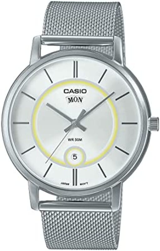 Casio Analog Watch for Men with Stainless Steel Band, Water Resistant, MTP-B120M-7AVDF, Silver
Casio Analog Watch for Men with Stainless Steel Band, Water Resistant, MTP-B120M-7AVDF, Silver