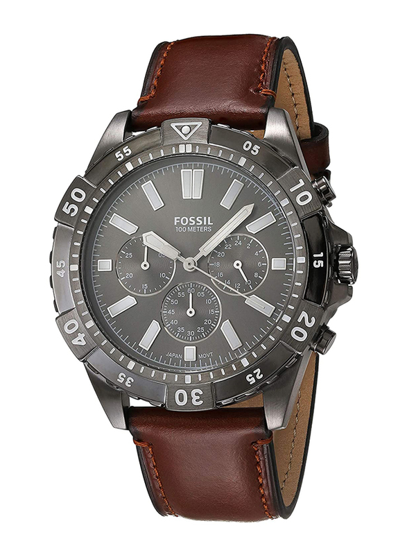 Fossil Garrett Analog Quartz Watch for Men with Leather Band, Water Resistant and Chronograph, FS5770, Brown
Fossil Garrett Analog Quartz Watch for Men with Leather Band, Water Resistant and Chronograph, FS5770, Brown