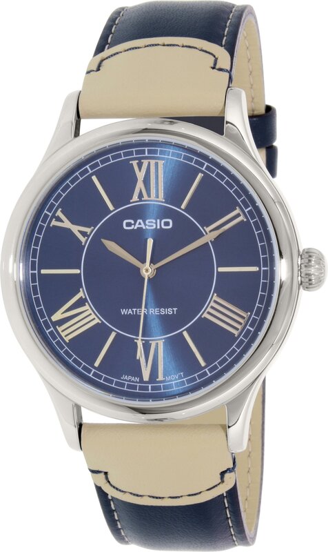 Casio Analog Watch for Men with Leather Band, Water Resistant, MTP-E113L-2ADF, Blue-Blue
Casio Analog Watch for Men with Leather Band, Water Resistant, MTP-E113L-2ADF, Blue-Blue