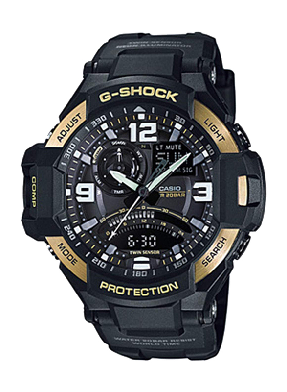 Casio G-Shock Analog/Digital Watch for Men with Silicone Band, Water Resistant, GA-1000-9GDR, Black
Casio G-Shock Analog/Digital Watch for Men with Silicone Band, Water Resistant, GA-1000-9GDR, Black