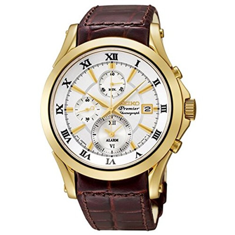 Seiko Analog Watch for Men with Leather Band, Water Resistant, SNAF22P1, White-Brown
Seiko Analog Watch for Men with Leather Band, Water Resistant, SNAF22P1, White-Brown