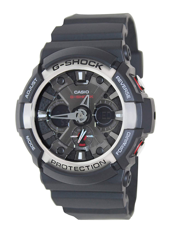 Casio G-Shock Analog/Digital Sport Watch for Men with Rubber Band, Water Resistant and Chronograph, GA-200-1A, Black-Grey/Black
Casio G-Shock Analog/Digital Sport Watch for Men with Rubber Band, Water Resistant and Chronograph, GA-200-1A, Black-Grey/Black