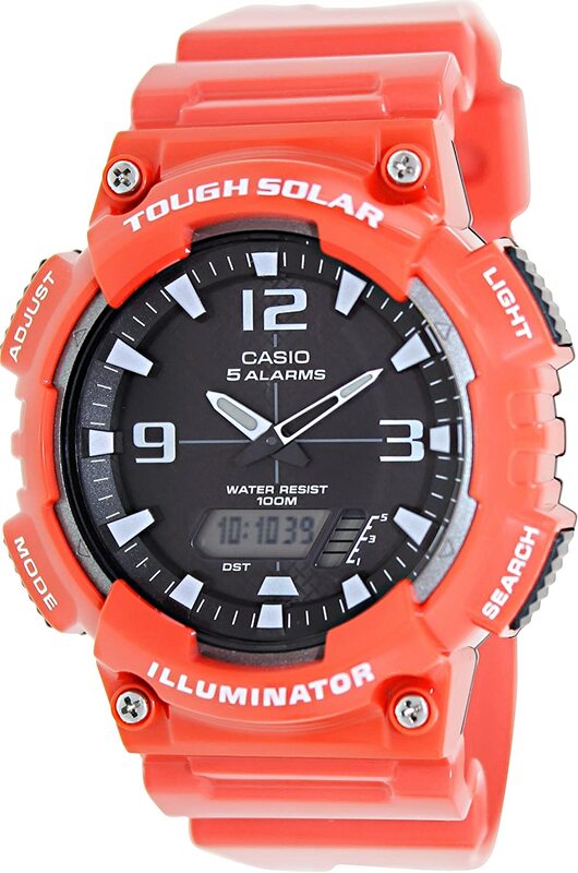Casio Analog Watch for Men with Stainless Steel Band, Water Resistant, AQ-S810WC-4AVDF, Red/Black
Casio Analog Watch for Men with Stainless Steel Band, Water Resistant, AQ-S810WC-4AVDF, Red/Black