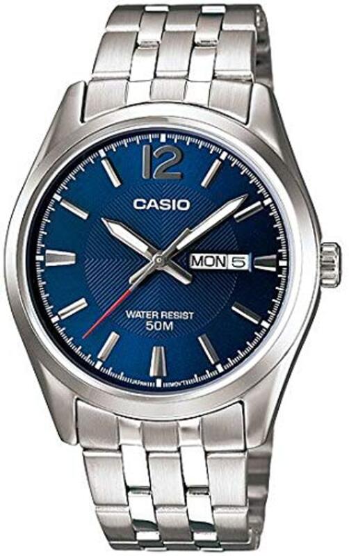 Casio Analog Watch for Men with Stainless Steel Band, Water Resistant, MTP-1335D-2AV, Blue-Silver
Casio Analog Watch for Men with Stainless Steel Band, Water Resistant, MTP-1335D-2AV, Blue-Silver