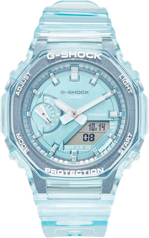 G-Shock G-Shock Analog + Digital Watch for Men with Plastic Band, Water Resistant, GMA-S2100SK-2A, Blue-Blue
G-Shock G-Shock Analog + Digital Watch for Men with Plastic Band, Water Resistant, GMA-S2100SK-2A, Blue-Blue