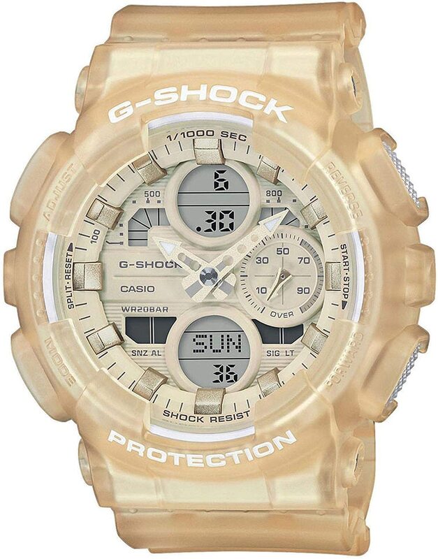 Casio G-Shock Analog + Digital Watch for Women with Silicone Band, Water Resistant, GMA-S140NC-7AER, Pink-Pink
Casio G-Shock Analog + Digital Watch for Women with Silicone Band, Water Resistant, GMA-S140NC-7AER, Pink-Pink
