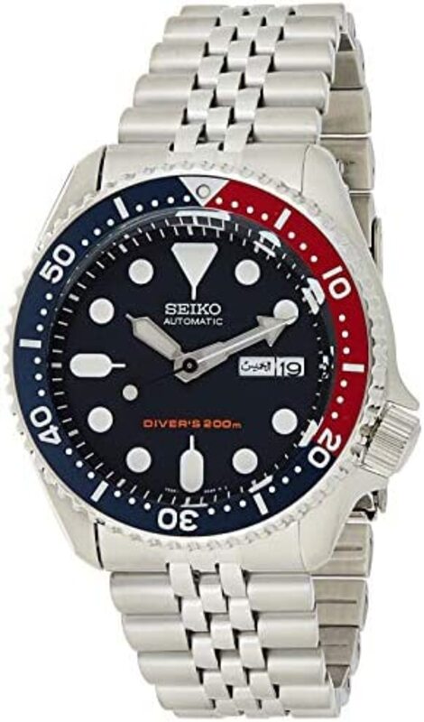 Seiko Diver's Analog Watch for Men with Stainless Steel Band, Water Resistant, skx009, Silver-Black
Seiko Diver's Analog Watch for Men with Stainless Steel Band, Water Resistant, skx009, Silver-Black