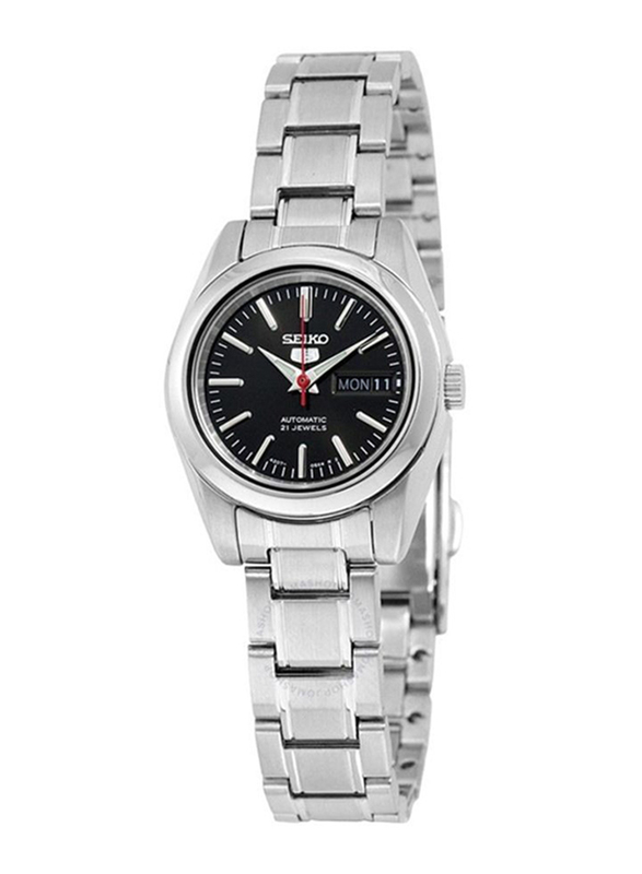 Seiko 5 Automatic Analog Watch for Women with Stainless Steel Band, Water Resistant, SYMK17J1, Silver-Black
Seiko 5 Automatic Analog Watch for Women with Stainless Steel Band, Water Resistant, SYMK17J1, Silver-Black