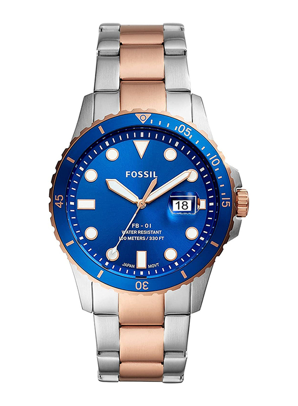 Fossil Analog Watch for Men with Stainless Steel Band, Water Resistant, FS5654, Multicolour-Navy Blue
Fossil Analog Watch for Men with Stainless Steel Band, Water Resistant, FS5654, Multicolour-Navy Blue