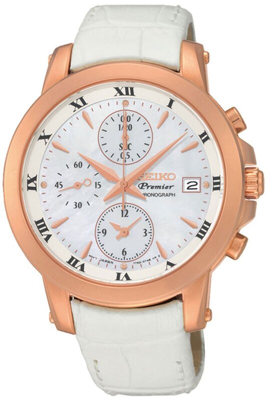 Seiko Analog Watch for Women with Leather Band, Water Resistant, SNDV66P1, Mother Of Pearl-White
Seiko Analog Watch for Women with Leather Band, Water Resistant, SNDV66P1, Mother Of Pearl-White