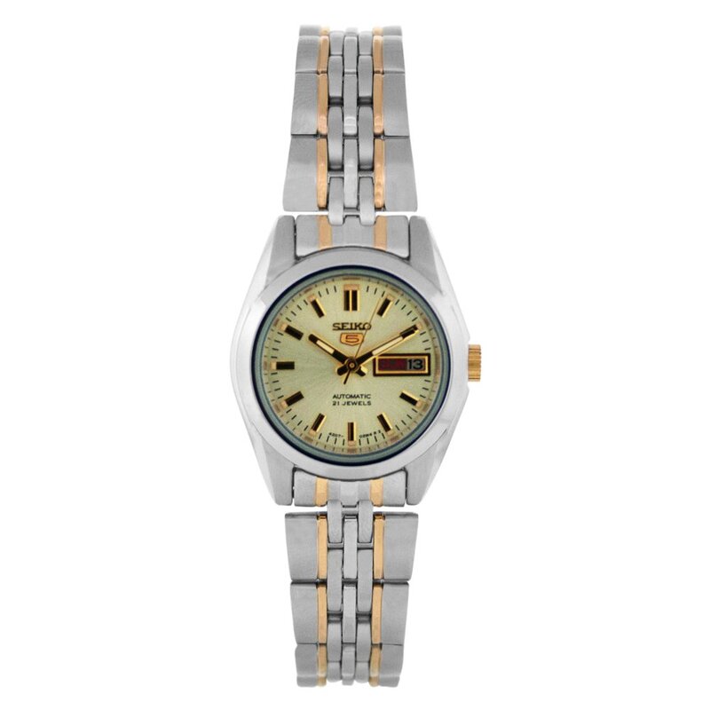 Seiko Analog Watch for Women with Stainless Steel Band, Water Resistant, SYMA37K1, Gold-Silver/Gold
Seiko Analog Watch for Women with Stainless Steel Band, Water Resistant, SYMA37K1, Gold-Silver/Gold