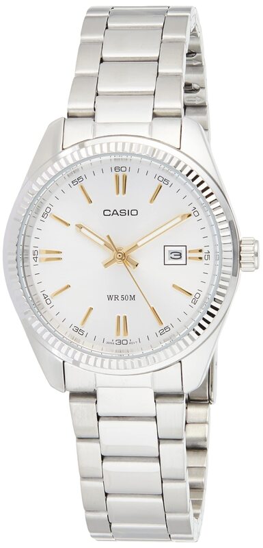 Casio Analog Watch for Women with Stainless Steel Band, Water Resistant, LTP-1302D-7A2VDF, Silver-Silver
Casio Analog Watch for Women with Stainless Steel Band, Water Resistant, LTP-1302D-7A2VDF, Silver-Silver