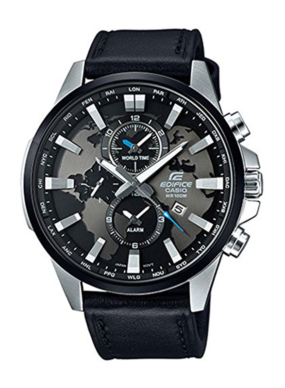 Casio Analog Watch for Men with Leather Band, Water Resistant and Chronograph, EFR-303L-1A, Black
Casio Analog Watch for Men with Leather Band, Water Resistant and Chronograph, EFR-303L-1A, Black