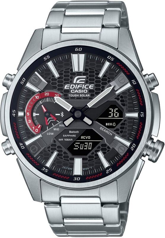 Casio Analog Watch for Men with Stainless Steel Band, Water Resistant, ECB-S100D-1ADF, Silver/Black
Casio Analog Watch for Men with Stainless Steel Band, Water Resistant, ECB-S100D-1ADF, Silver/Black