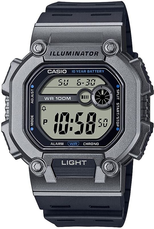 Casio Digital Watch for Men with Plastic Band, Water Resistant, W-737H-1A2VDF, Grey-Black
Casio Digital Watch for Men with Plastic Band, Water Resistant, W-737H-1A2VDF, Grey-Black