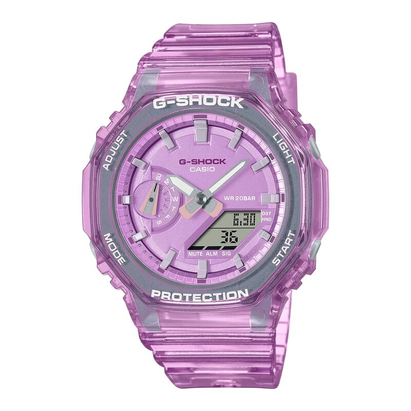 G-Shock G-Shock Analog + Digital Watch for Men with Plastic Band, Water Resistant, GMA-S2100SK-4A, Pink-Pink
G-Shock G-Shock Analog + Digital Watch for Men with Plastic Band, Water Resistant, GMA-S2100SK-4A, Pink-Pink