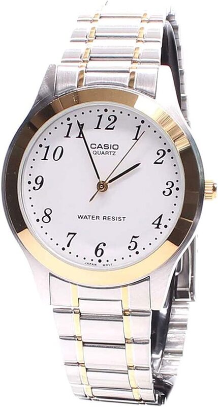 Casio Analog Classic Quartz Watch for Men with Stainless Steel Band, Water Resistant, MTP-1128G-7B, Multicolour/White
Casio Analog Classic Quartz Watch for Men with Stainless Steel Band, Water Resistant, MTP-1128G-7B, Multicolour/White