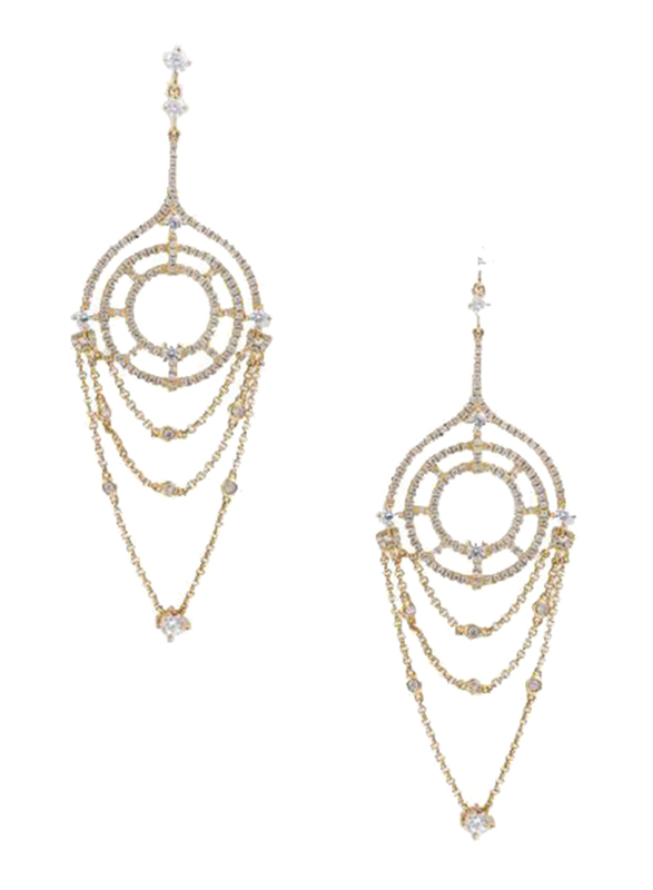 Apm Monaco 925 Sterling Silver Gold Plated Drop & Dangle Earrings for Women with Zirconia Stone, Gold
Apm Monaco 925 Sterling Silver Gold Plated Drop & Dangle Earrings for Women with Zirconia Stone, Gold