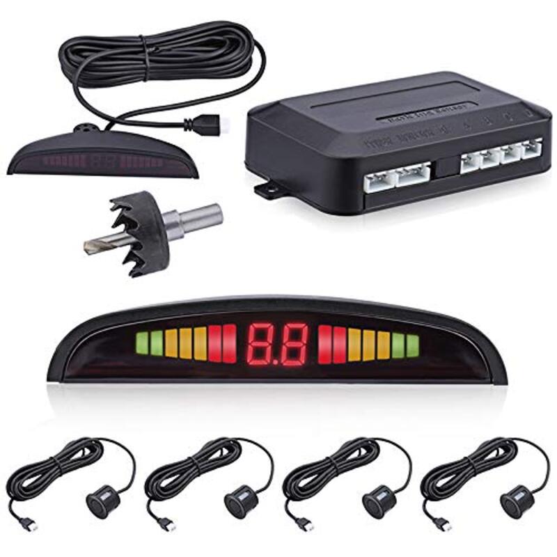 Generic LED Car Parking Sensors and Car Reverse Radar System, 4 Sensors, Parking Assistant Alarm, Black
Generic LED Car Parking Sensors and Car Reverse Radar System, 4 Sensors, Parking Assistant Alarm, Black