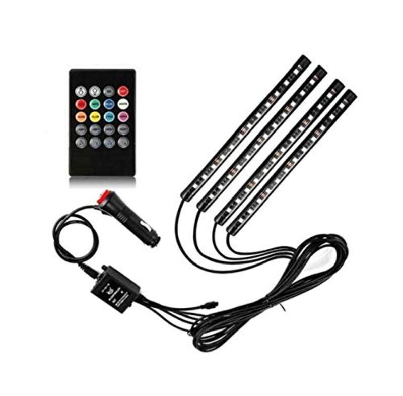 Generic Car RGB 36 5050 Leds Interior Decoration Atmosphere LED Strip Neon Light Lighting Kit with Sound Music Active Function and Remote Control, 4 Pieces
Generic Car RGB 36 5050 Leds Interior Decoration Atmosphere LED Strip Neon Light Lighting Kit with Sound Music Active Function and Remote Control, 4 Pieces