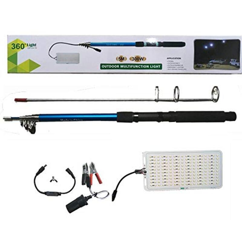 360° Light 300W Outdoor Multifunction LED Fishing Light, 6000K, 5-Meters, Multicolour
360° Light 300W Outdoor Multifunction LED Fishing Light, 6000K, 5-Meters, Multicolour