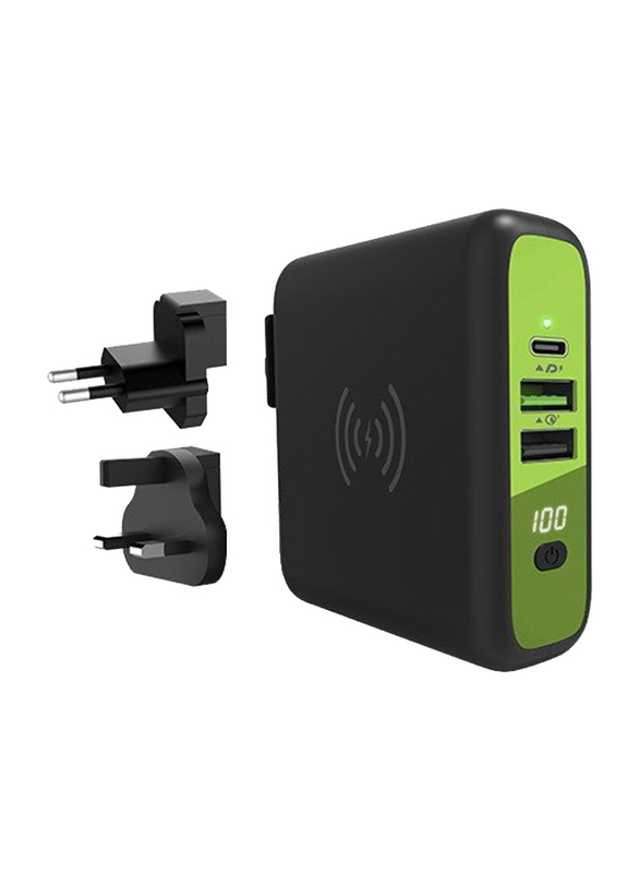 Goui 5000mAh Mbala Wireless Fast Charging Power Bank + Wall Charger, Black
Goui 5000mAh Mbala Wireless Fast Charging Power Bank + Wall Charger, Black