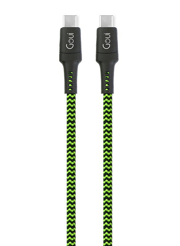 Goui 1.5-Meter Tough Type C Cable, Type-C Male to Type C, Sync and Charging Cable for Type-C Devices, Green
Goui 1.5-Meter Tough Type C Cable, Type-C Male to Type C, Sync and Charging Cable for Type-C Devices, Green
