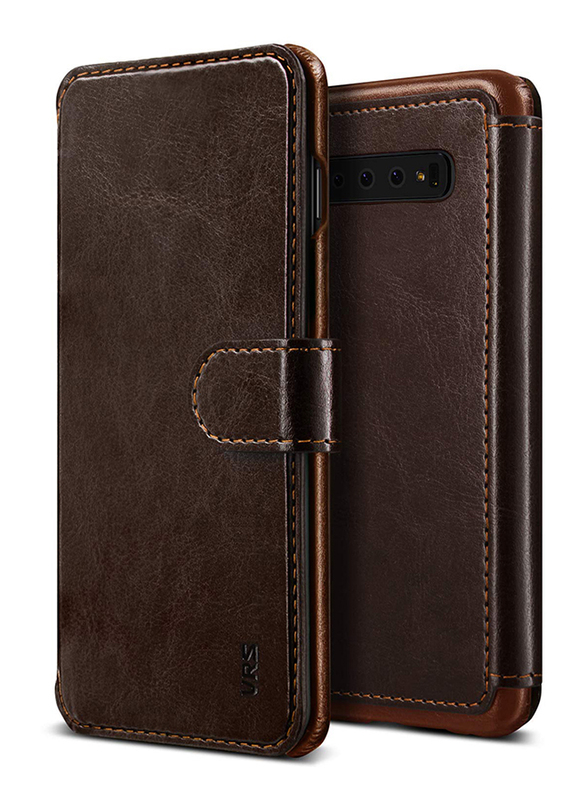 VRS Design Samsung Galaxy S10 Plus Layered Dandy Wallet Mobile Phone Flip Case Cover, Dark Brown
VRS Design Samsung Galaxy S10 Plus Layered Dandy Wallet Mobile Phone Flip Case Cover, Dark Brown