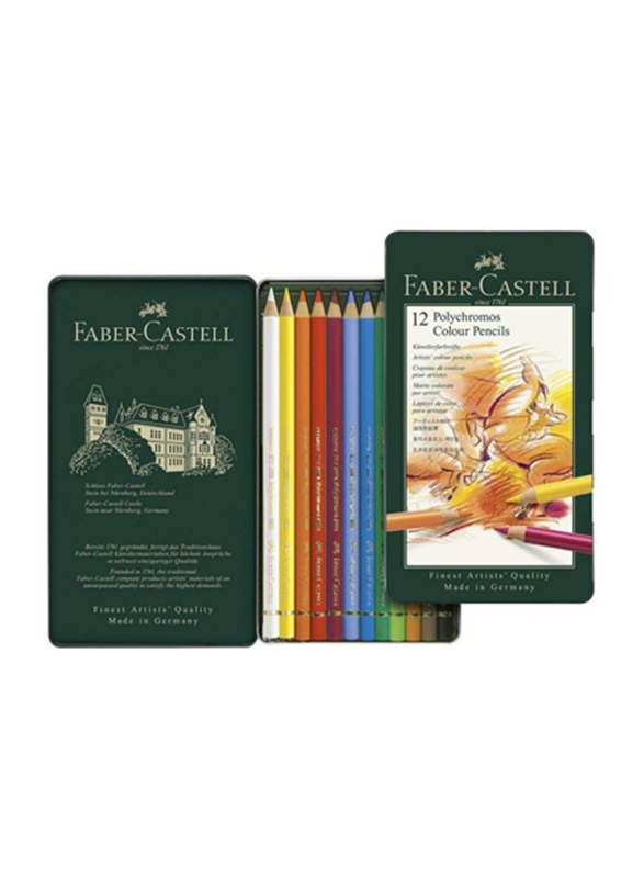 Faber-Castell 12-Piece Polychromos Color Pencil Set, 0113VJQJUXU, Multicolour
Faber-Castell 12-Piece Polychromos Color Pencil Set, 0113VJQJUXU, Multicolour