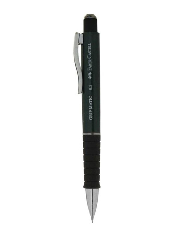 Faber-Castell Grip Matic Automatic Mechanical Pencil, 132063, Green/Black/Silver
Faber-Castell Grip Matic Automatic Mechanical Pencil, 132063, Green/Black/Silver