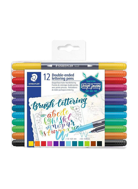 Staedtler StaEDT Perfumeler Design Journey Double Ended Lettering Pen Set, 12-Pieces, Multicolour
Staedtler StaEDT Perfumeler Design Journey Double Ended Lettering Pen Set, 12-Pieces, Multicolour