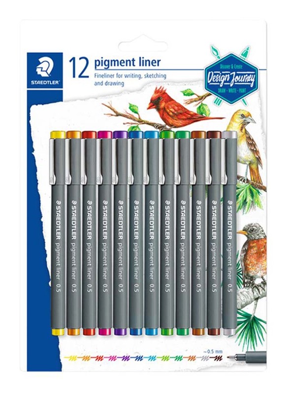 Staedtler StaEDT Perfumeler Design Journey Pigment Liner Color Pen Set, 12 Pieces, Multicolour
Staedtler StaEDT Perfumeler Design Journey Pigment Liner Color Pen Set, 12 Pieces, Multicolour