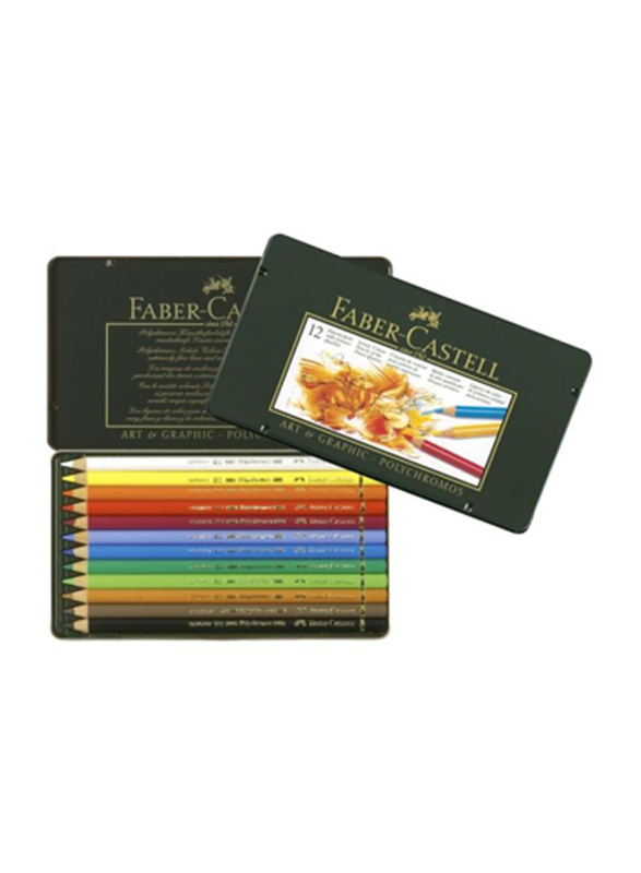 Faber-Castell 12-Piece Art and Graphic Polychromos Color Pencil Set, SA-002110012, Multicolour
Faber-Castell 12-Piece Art and Graphic Polychromos Color Pencil Set, SA-002110012, Multicolour