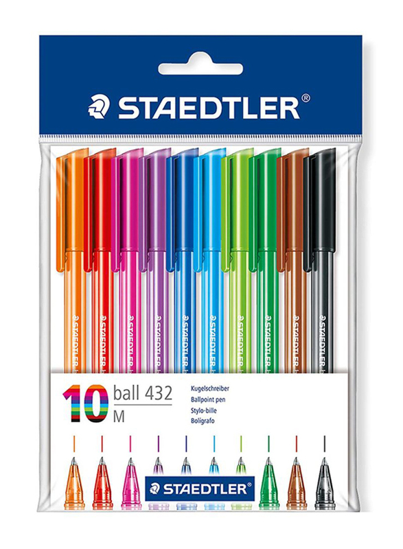 Staedtler StaEDT Perfumeler Medium Ballpoint Stick Pen Set, 10-Pieces, Multicolour
Staedtler StaEDT Perfumeler Medium Ballpoint Stick Pen Set, 10-Pieces, Multicolour