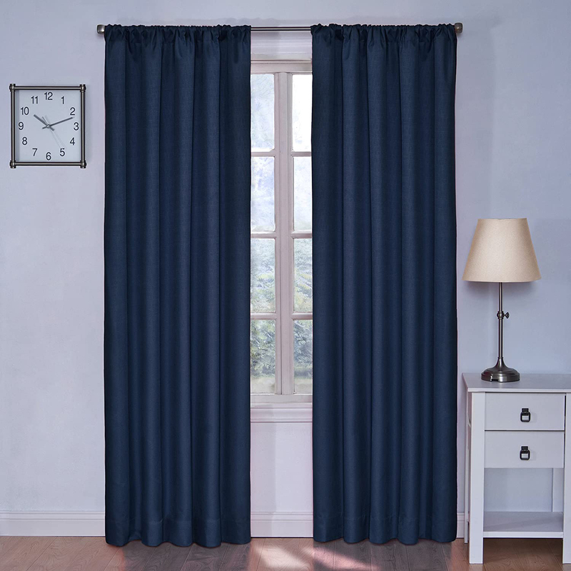 Eclipse Kendall Thermal Insulated Single Panel Rod Pocket Darkening Curtain, 42 x 84 inch, Blue
Eclipse Kendall Thermal Insulated Single Panel Rod Pocket Darkening Curtain, 42 x 84 inch, Blue