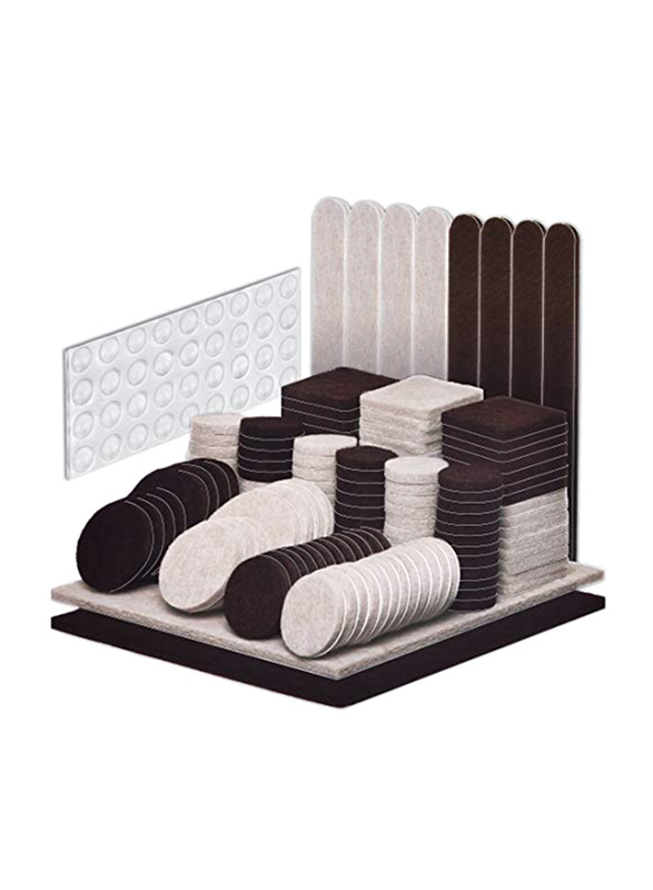 Hilltop Products Two Colours Variety Size Furniture Felt Pads Self Adhesive Pads, 166 Piece, Cream/Brown
Hilltop Products Two Colours Variety Size Furniture Felt Pads Self Adhesive Pads, 166 Piece, Cream/Brown