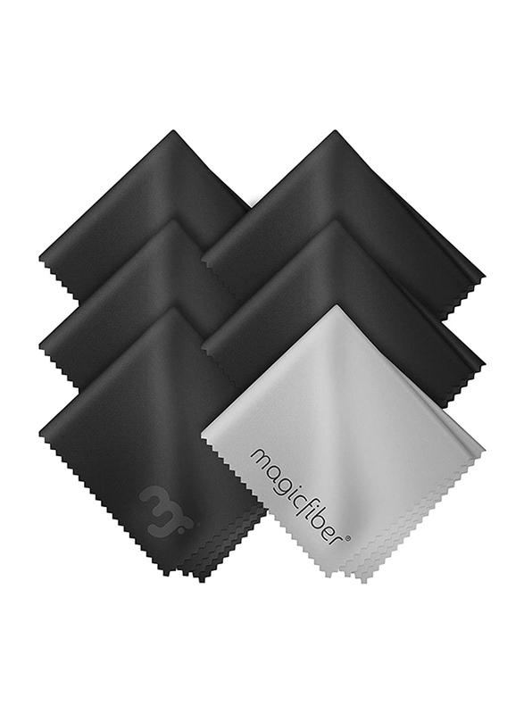 MagicFiber Microfiber Cleaning Cloths for Cell Phone/Tablets, 6 Pieces, Black/Grey
MagicFiber Microfiber Cleaning Cloths for Cell Phone/Tablets, 6 Pieces, Black/Grey