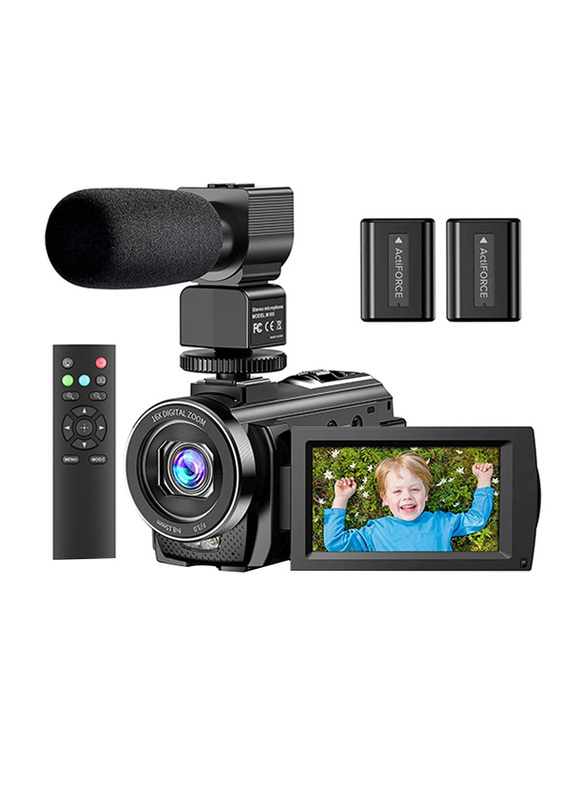 Actinow Digital Full HD 1080P YouTube Vlogging Camera Camcorder with Microphone, 24 MP, Black
Actinow Digital Full HD 1080P YouTube Vlogging Camera Camcorder with Microphone, 24 MP, Black