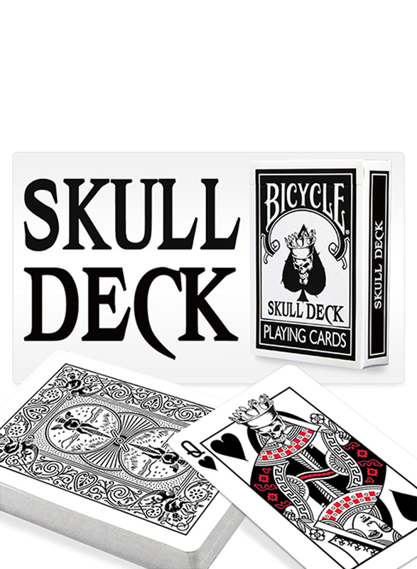 Magic Makers 56-Piece Bicycle The Skull Deck Playing Cards with 4 Bonus Magic Card, Multicolour
Magic Makers 56-Piece Bicycle The Skull Deck Playing Cards with 4 Bonus Magic Card, Multicolour