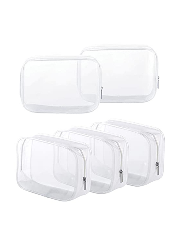 Homtable 5-Piece PVC Portable Toiletry Carry TSA Approved Cosmetic Makeup Bag, Clear
Homtable 5-Piece PVC Portable Toiletry Carry TSA Approved Cosmetic Makeup Bag, Clear