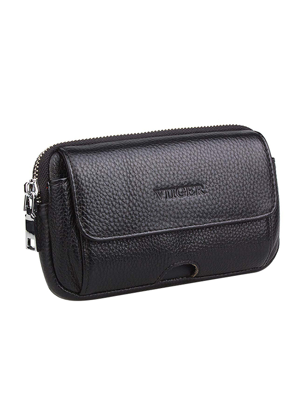 Viiger Leather Horizontal Belt Pouch with Loop Magnetic Closure for Mobile Phone, Black
Viiger Leather Horizontal Belt Pouch with Loop Magnetic Closure for Mobile Phone, Black
