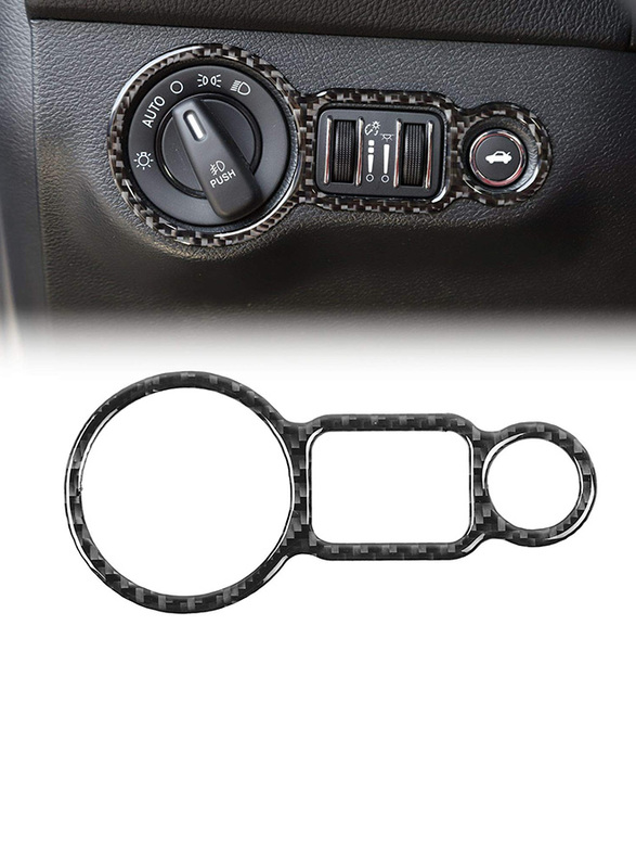 Voodonala Real Carbon Fibre Headlight Switch Button Decoration Cover Trim for Dodge Challenger, Black
Voodonala Real Carbon Fibre Headlight Switch Button Decoration Cover Trim for Dodge Challenger, Black